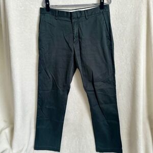 Banana Republic Aiden Chino 34x32 Dark Green BR+ Performance Stretch